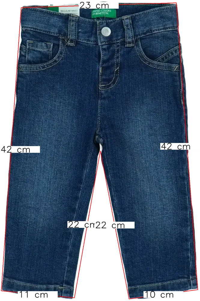 Kék Benetton Farmernadrág EU 80 / UK 9-12 hónap / US 12 hónap