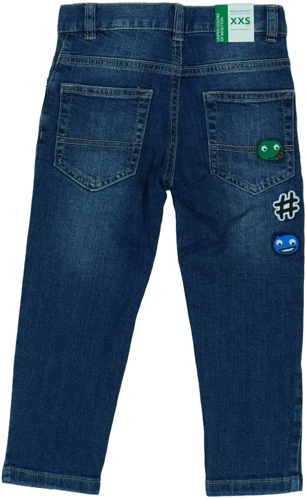 Kék Benetton Farmernadrág EU 104 / UK 4 év / US 4T/XS