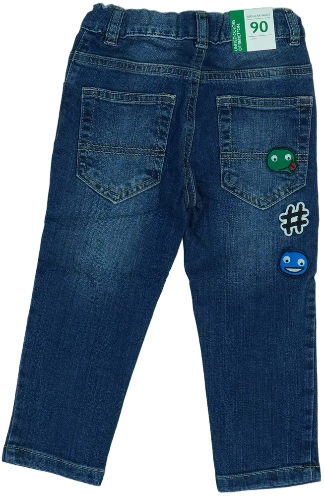 Kék Benetton Farmernadrág EU 92 / UK 2 év / US 2T