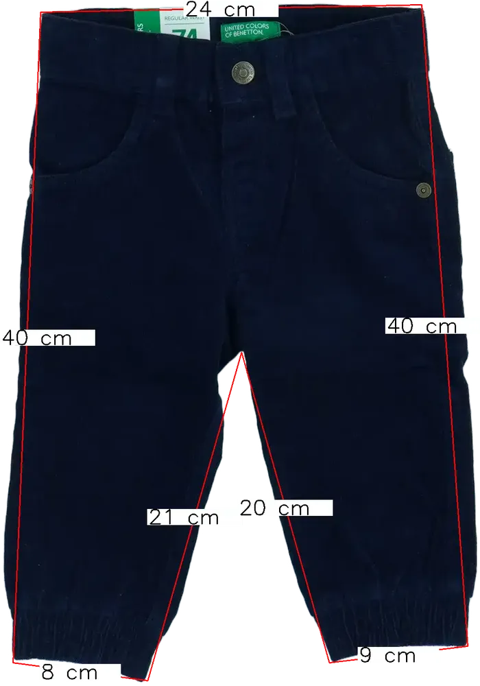 Kék Benetton Hosszúnadrág EU 80 / UK 9-12 hónap / US 12 hónap