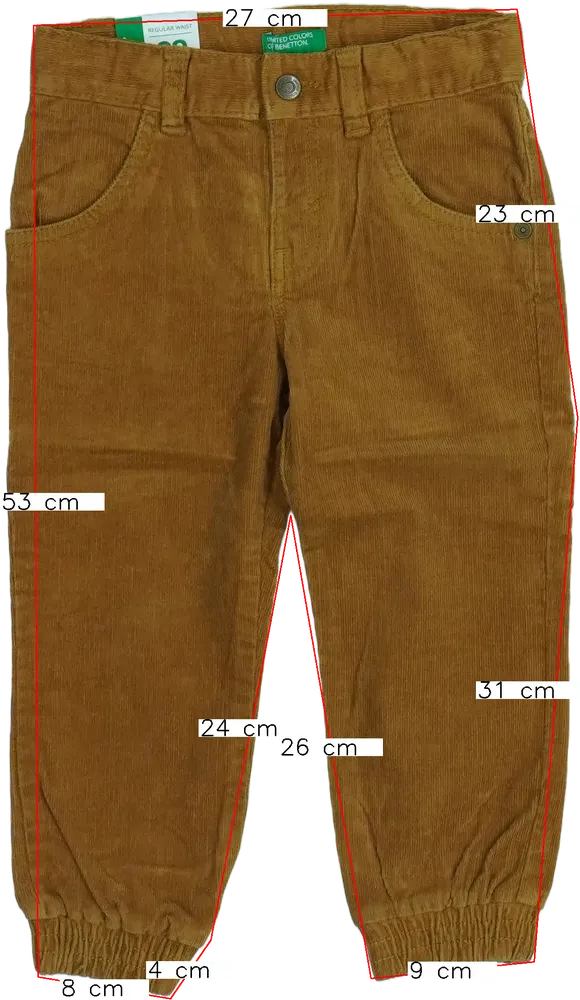 Barna Benetton Hosszúnadrág EU 98 / UK 3 év / US 3T