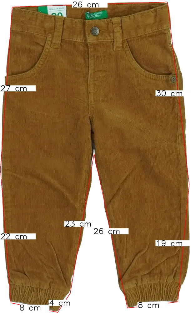 Barna Benetton Hosszúnadrág EU 92 / UK 2 év / US 2T