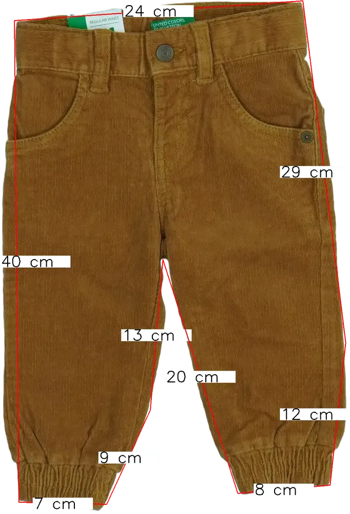 Barna Benetton Hosszúnadrág EU 80 / UK 9-12 hónap / US 12 hónap