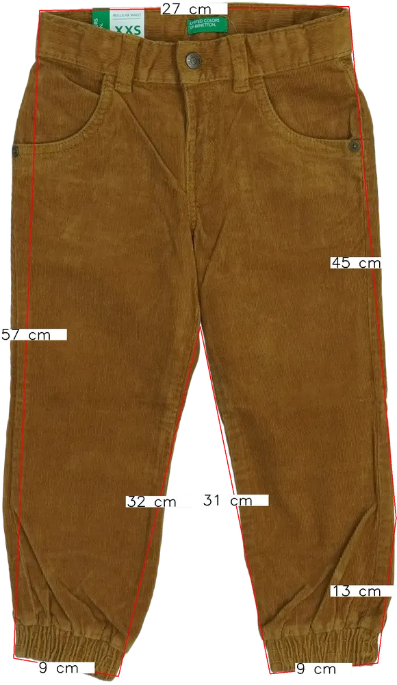 Barna Benetton Hosszúnadrág EU 104 / UK 4 év / US 4T/XS