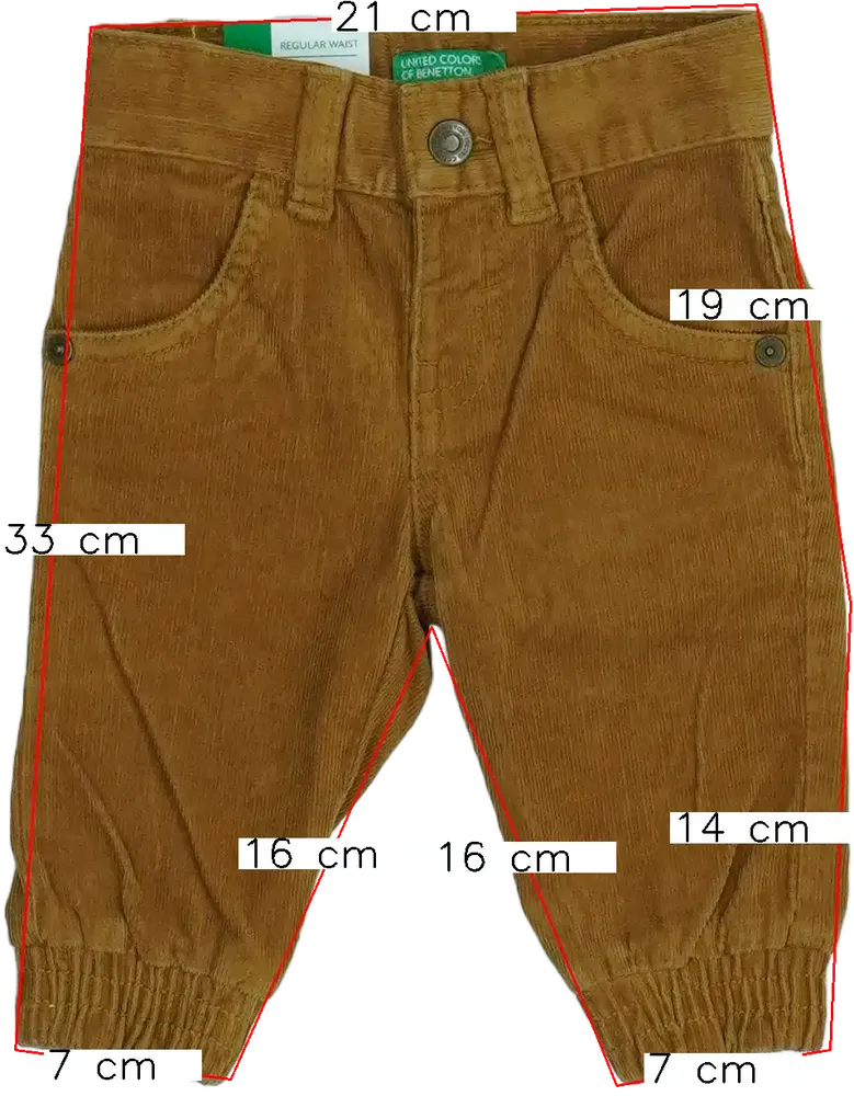 Barna Benetton Hosszúnadrág EU 68 / UK 3-6 hónap / US 3-6 hónap