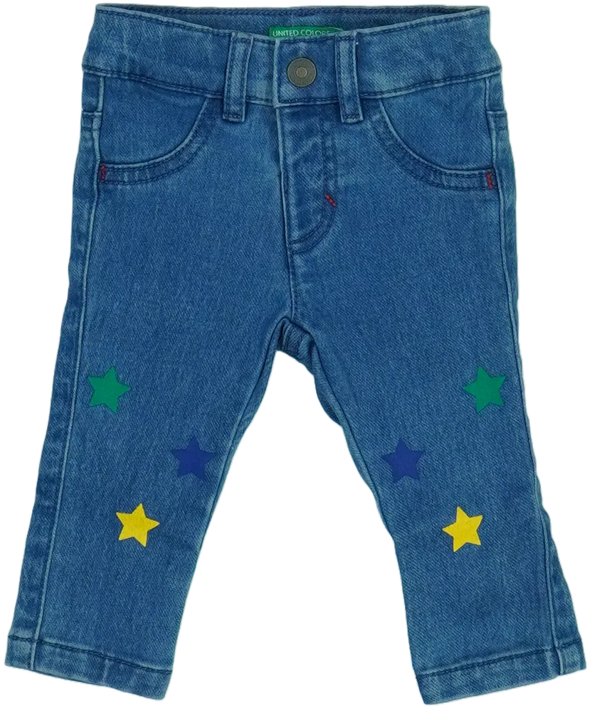 Kék Benetton Farmernadrág EU 68 / UK 3-6 hónap / US 3-6 hónap