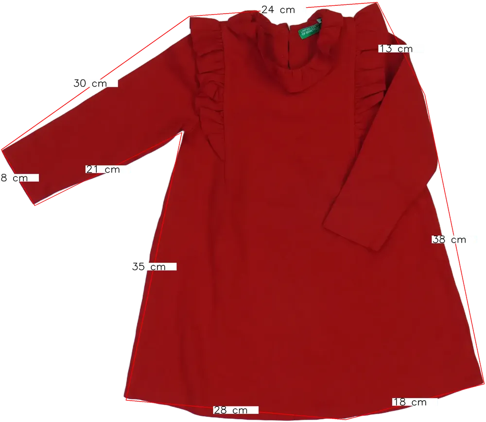 Piros Benetton Ruha EU 92 / UK 2 év / US 2T