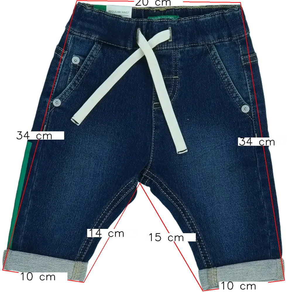 Kék Benetton Farmernadrág EU 62 / UK 0-3 hónap / US 0-3 hónap
