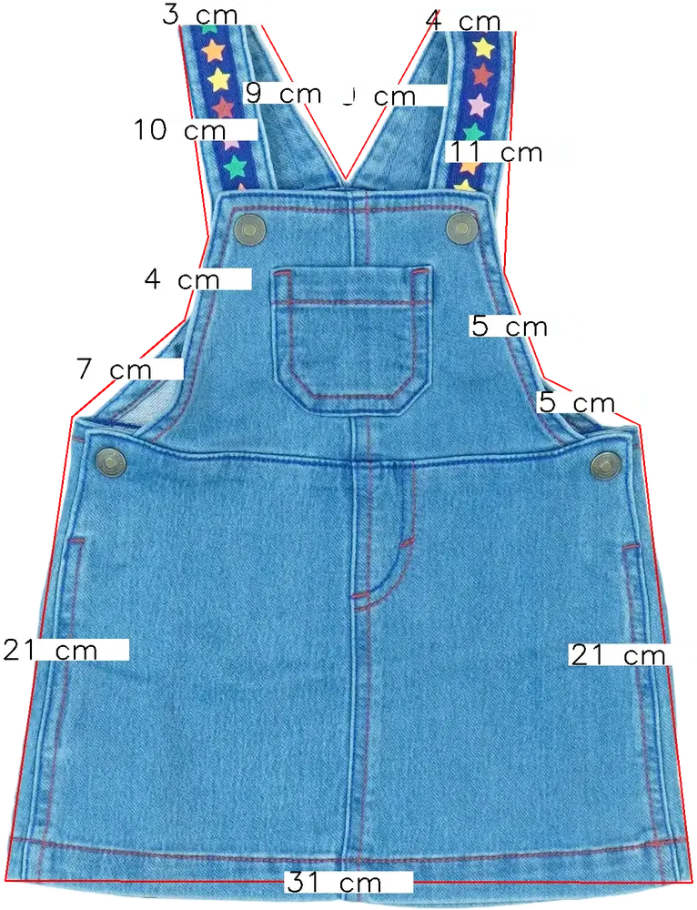 Kék Benetton Kantáros szoknya EU 74 / UK 6-9 hónap / US 6-9 hónap