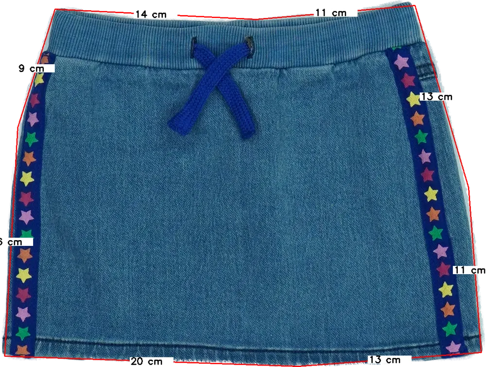 Kék Benetton Szoknya EU 92 / UK 2 év / US 2T