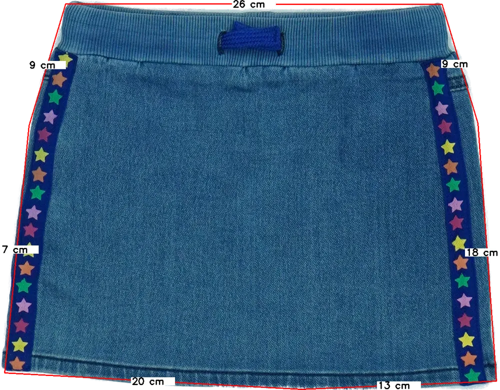 Kék Benetton Szoknya EU 98 / UK 3 év / US 3T