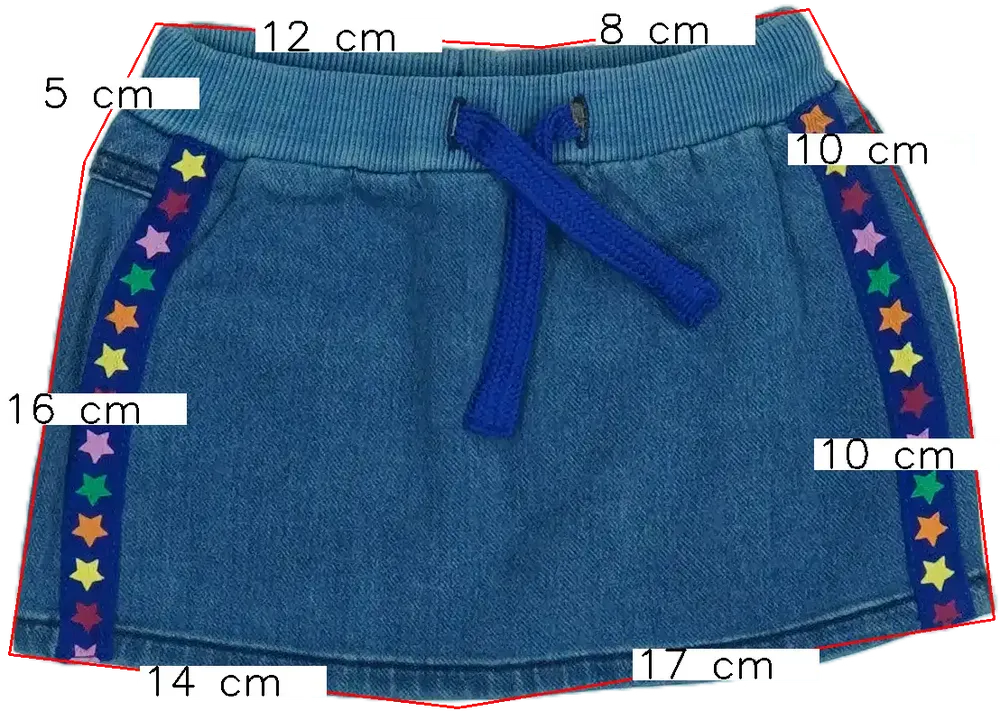 Kék Benetton Szoknya EU 74 / UK 6-9 hónap / US 6-9 hónap