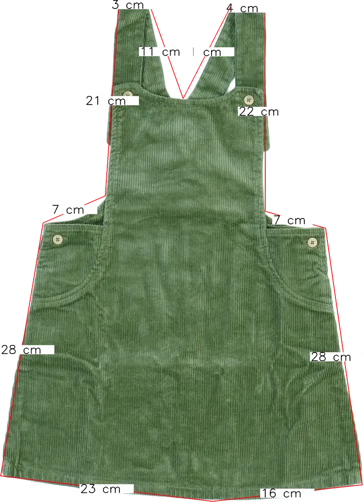 Zöld Benetton Kantáros szoknya EU 104 / UK 4 év / US 4T/XS