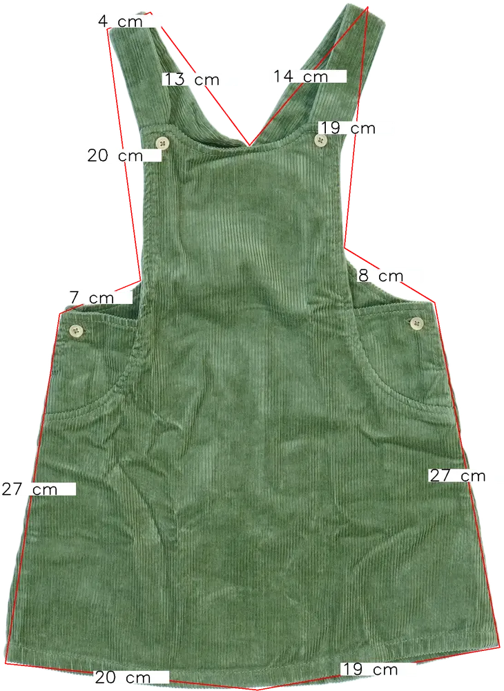 Zöld Benetton Kantáros szoknya EU 98 / UK 3 év / US 3T