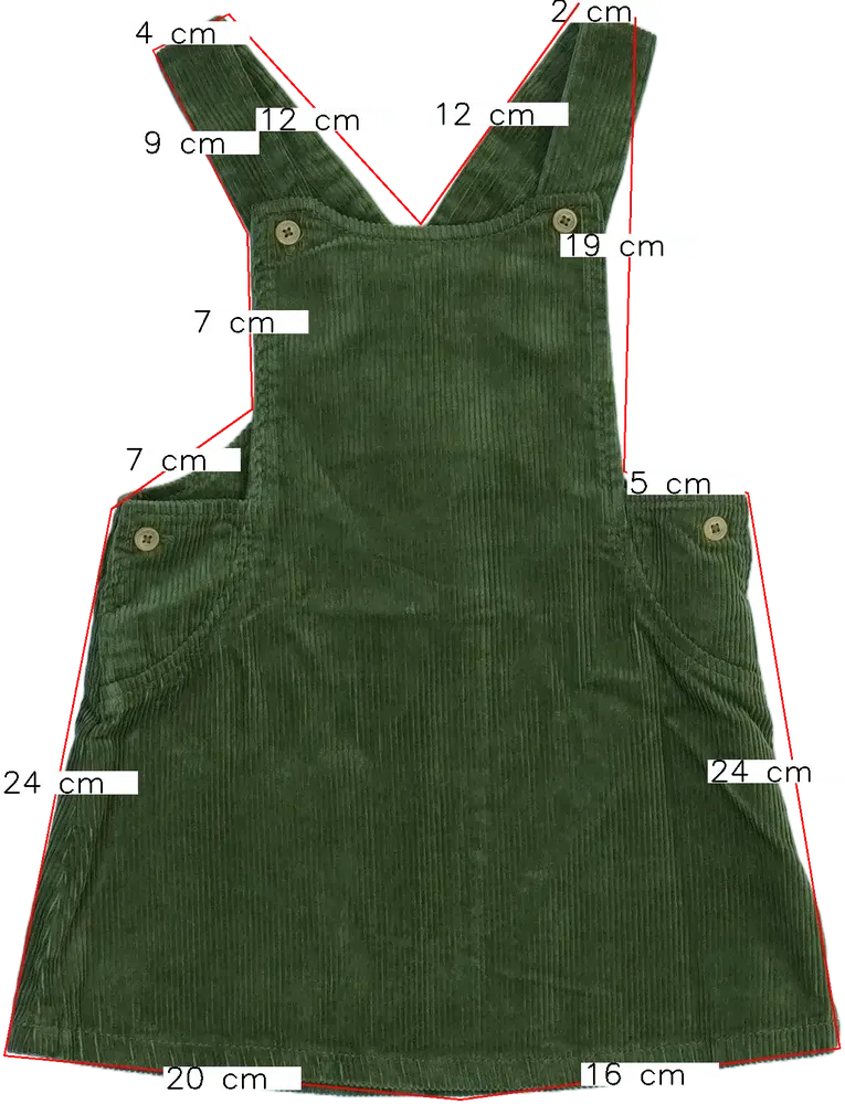 Zöld Benetton Kantáros szoknya EU 86 / UK 12-18 hónap / US 18 hónap