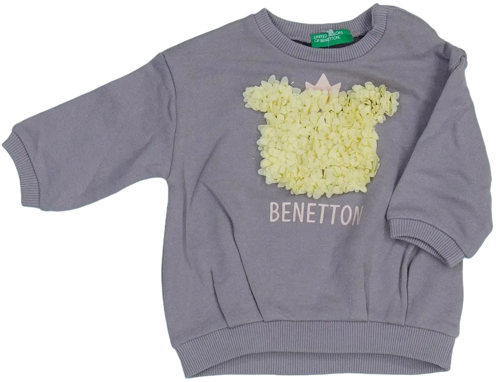 Lila Benetton Pulóver EU 68 / UK 3-6 hónap / US 3-6 hónap