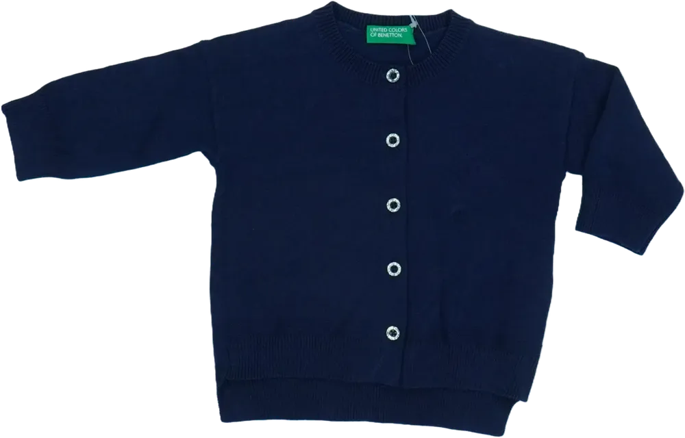 Kék Benetton Kardigán EU 68 / UK 3-6 hónap / US 3-6 hónap
