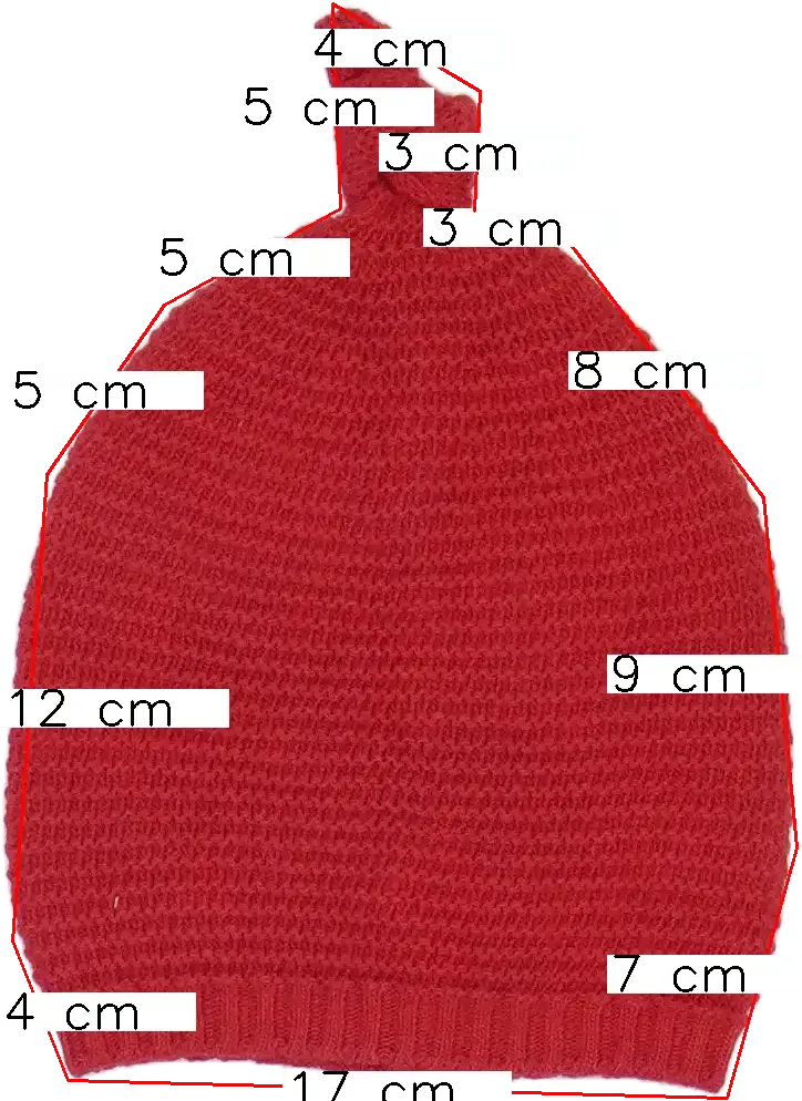 Piros Benetton Sapka EU 104 / UK 4 év / US 4T/XS