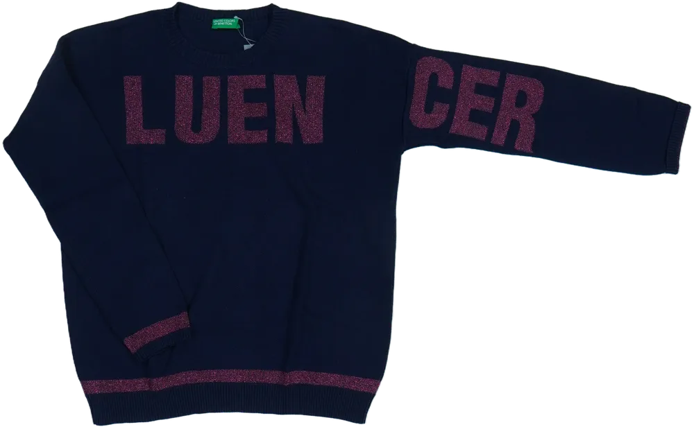 Kék Benetton Kötött pulcsi EU 152 / UK 12 év / US 12 év/L