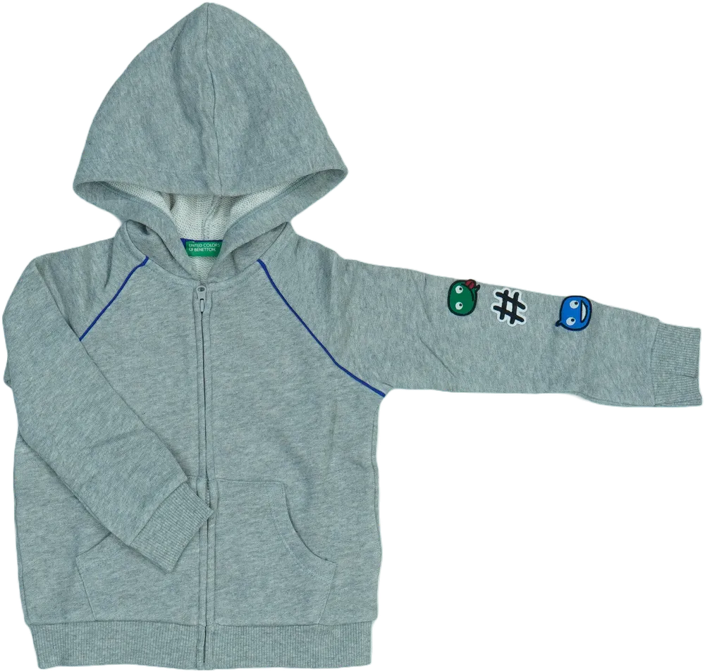 Szürke Benetton Kapucnis pulóver EU 98 / UK 3 év / US 3T