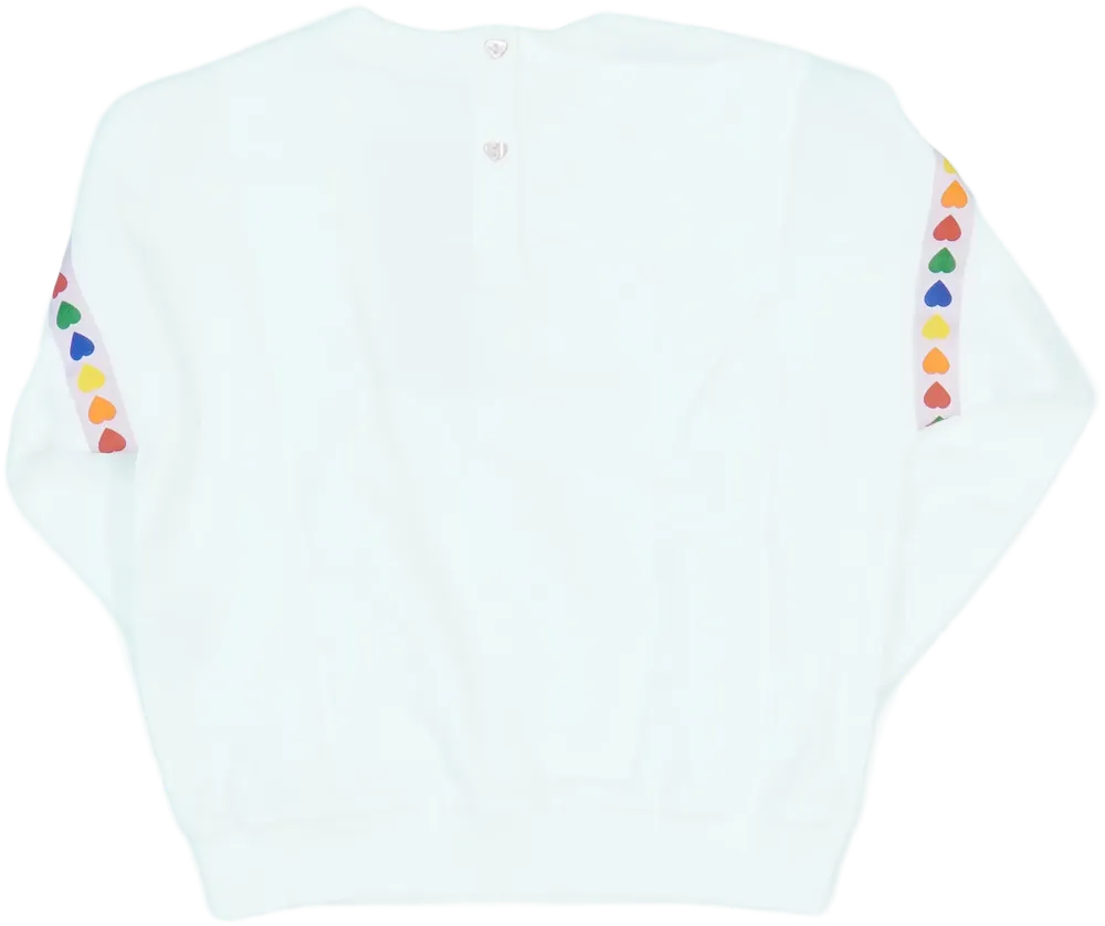 Fehér Benetton Pulóver EU 98 / UK 3 év / US 3T