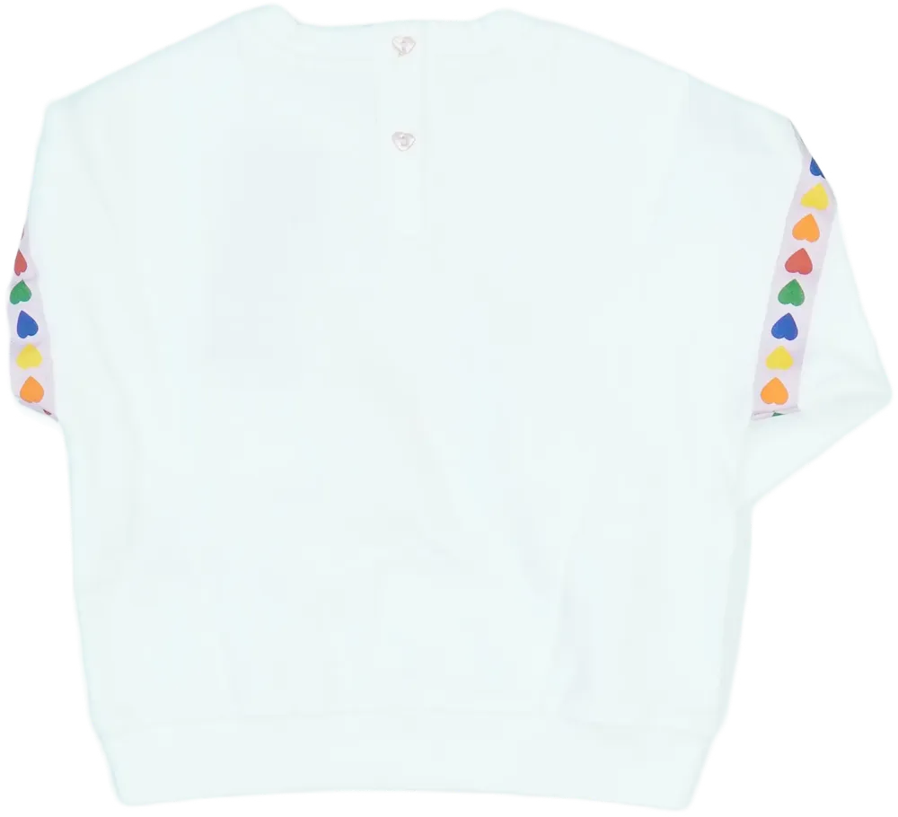 Fehér Benetton Pulóver EU 86 / UK 12-18 hónap / US 18 hónap