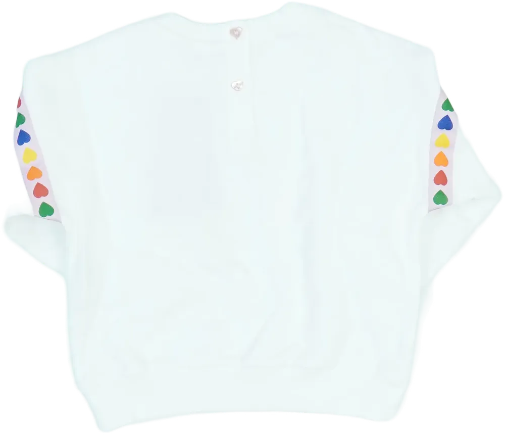 Fehér Benetton Pulóver EU 80 / UK 9-12 hónap / US 12 hónap