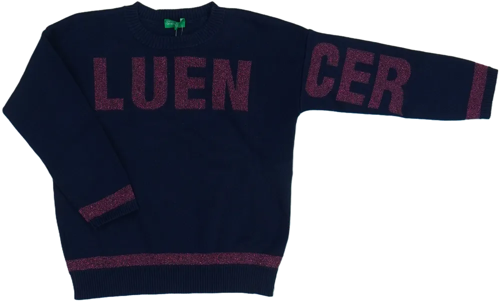 Kék Benetton Kötött pulcsi EU 110 / UK 5 év / US 5 év/XS