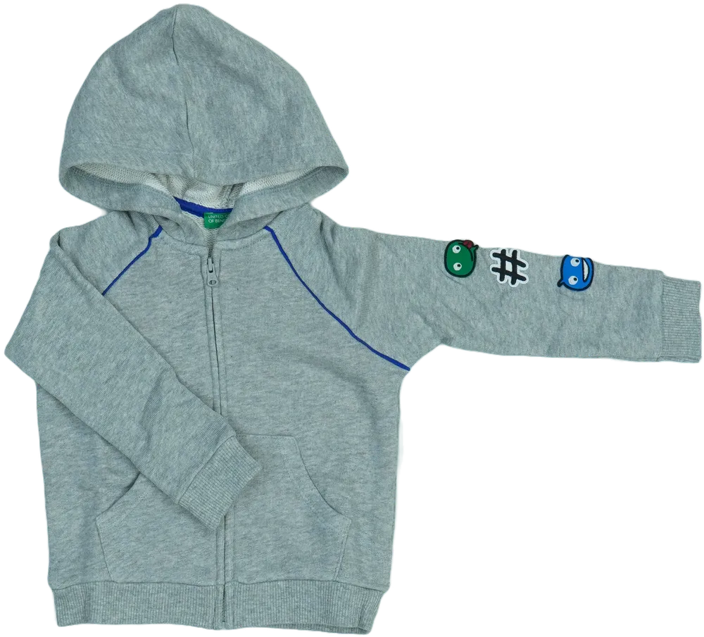Szürke Benetton Kapucnis pulóver EU 92 / UK 2 év / US 2T