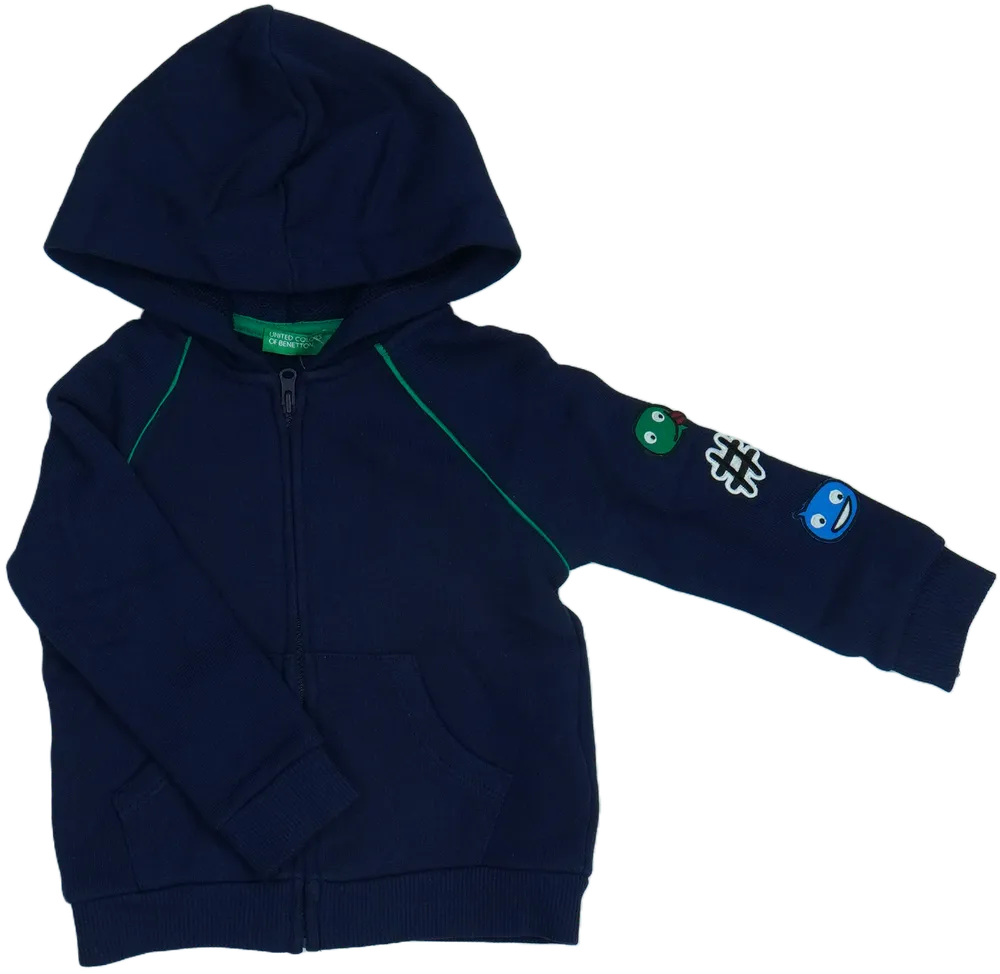 Kék Benetton Kapucnis pulóver EU 86 / UK 12-18 hónap / US 18 hónap