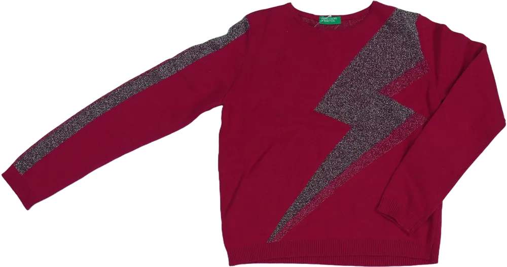 Rózsaszín Benetton Kötött pulcsi EU 134 / UK 9 év / US 9 év/L