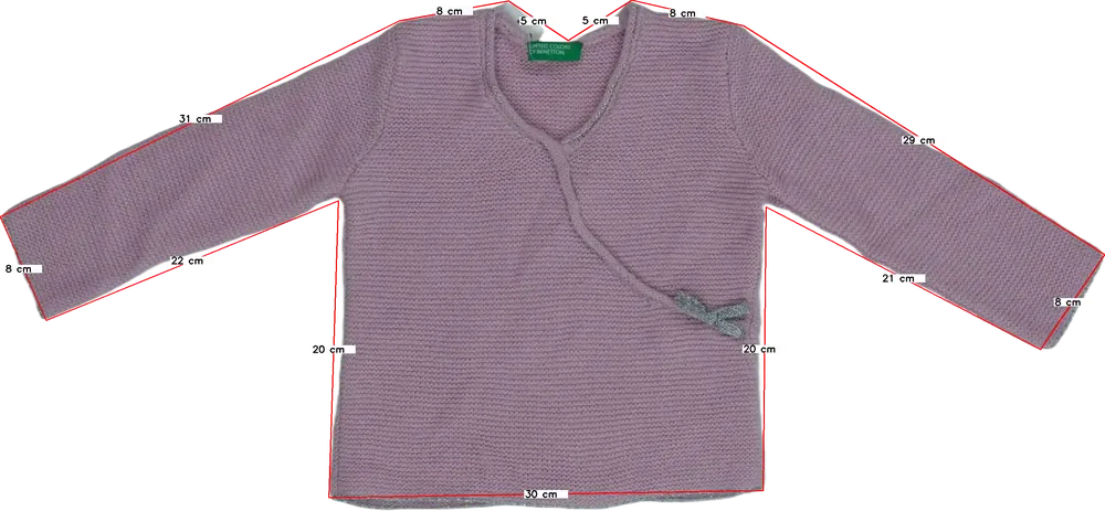 Rózsaszín Benetton Kötött pulcsi EU 86 / UK 12-18 hónap / US 18 hónap