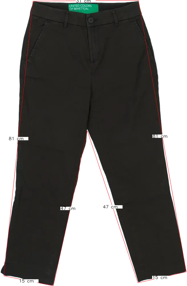 Barna Benetton Hosszúnadrág EU 38