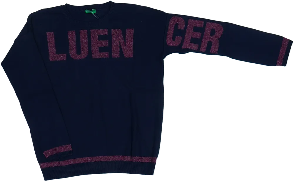 Kék Benetton Kötött pulcsi EU 152 / UK 12 év / US 12 év/L