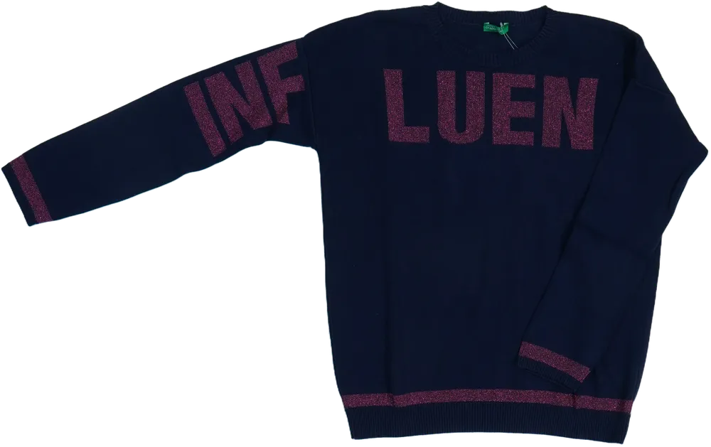 Kék Benetton Kötött pulcsi EU 152 / UK 12 év / US 12 év/L