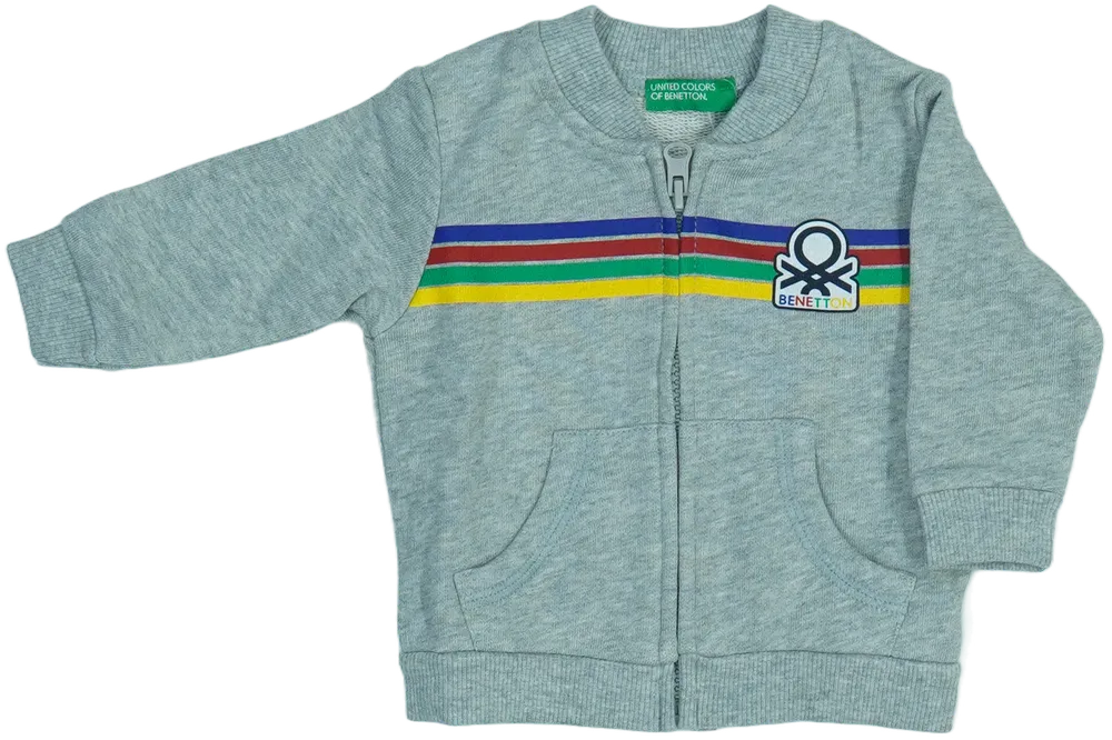 Szürke Benetton Pulóver EU 62 / UK 0-3 hónap / US 0-3 hónap