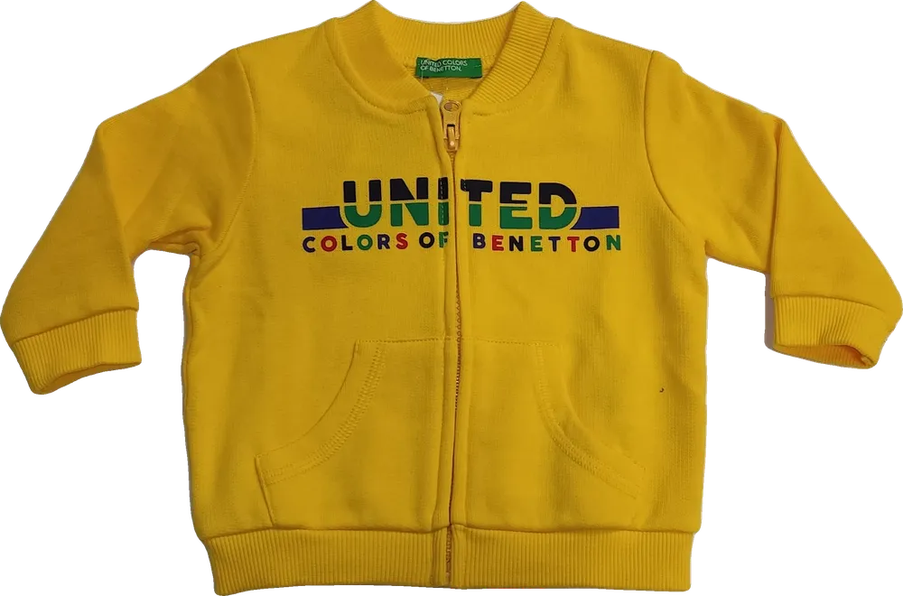 Sárga Benetton Pulóver EU 68 / UK 3-6 hónap / US 3-6 hónap