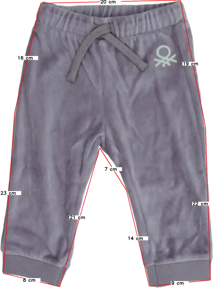 Lila Benetton Melegítőnadrág EU 68 / UK 3-6 hónap / US 3-6 hónap