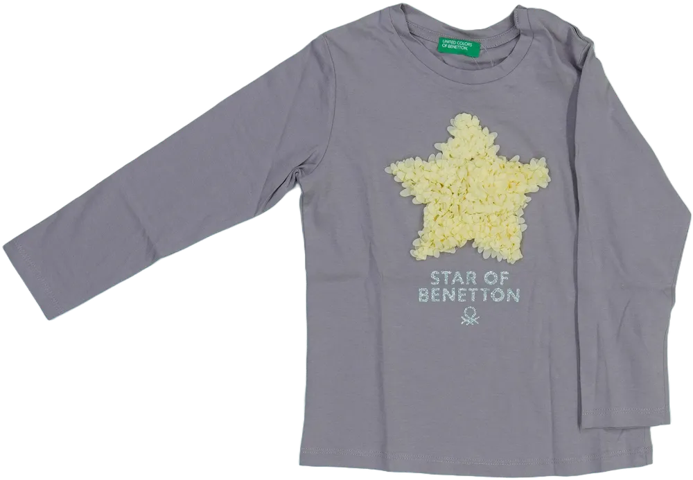 Lila Benetton Hosszú ujjú felső EU 98 / UK 3 év / US 3T