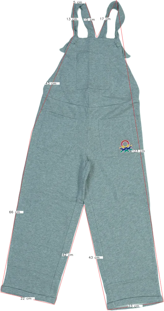 Szürke Benetton Kantáros hosszú / rövidnadrág EU 146 / UK 11 év / US 12 év/L