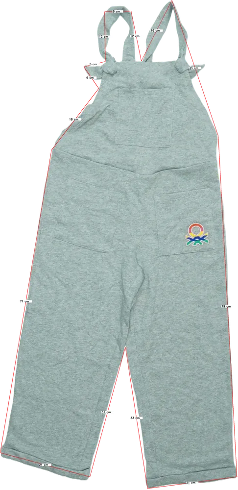 Szürke Benetton Kantáros hosszú / rövidnadrág EU 134 / UK 9 év / US 9 év/L