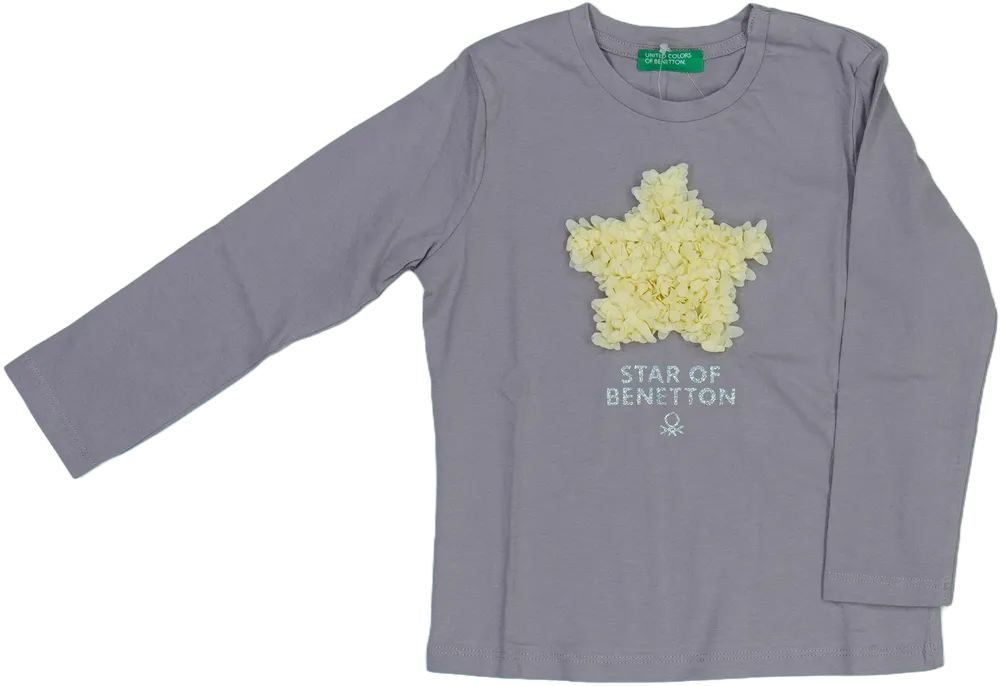 Lila Benetton Hosszú ujjú felső EU 92 / UK 2 év / US 2T