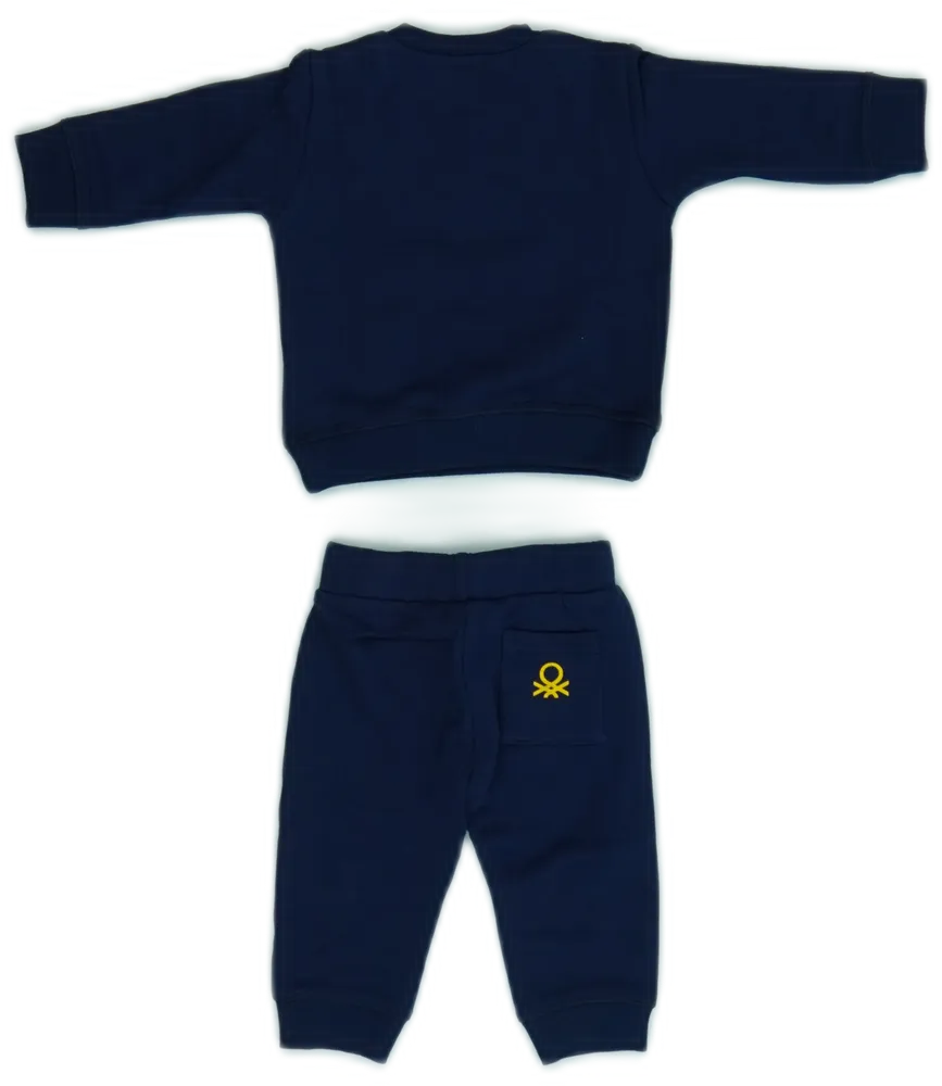 Blue Benetton 2-piece set - Top &amp; Bottom EU 62 / UK 0-3 months / US 0-3 months