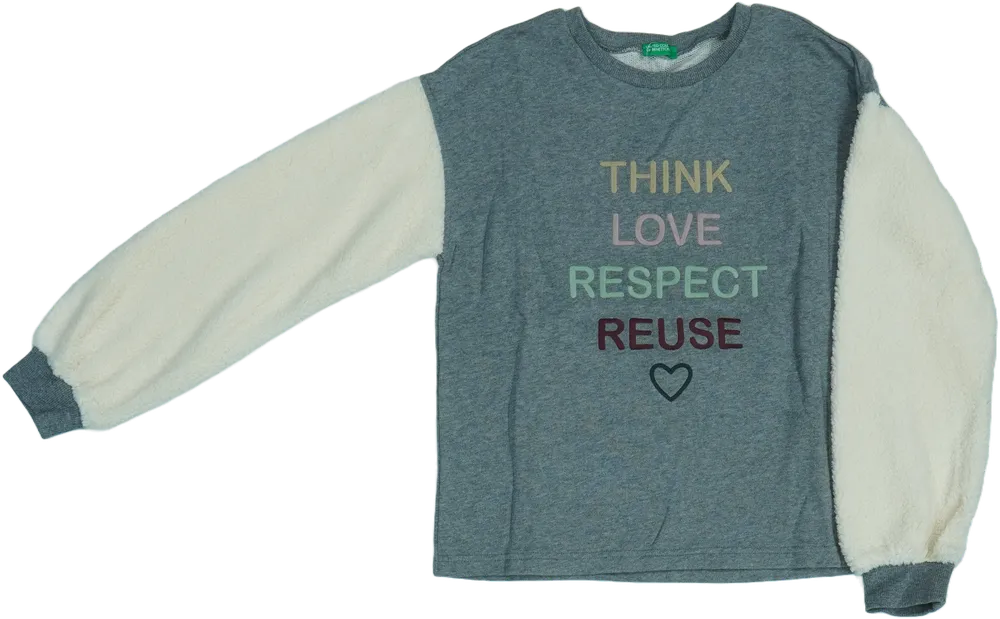Szürke Benetton Pulóver EU 164 / UK 14 év / US 14 év/XL