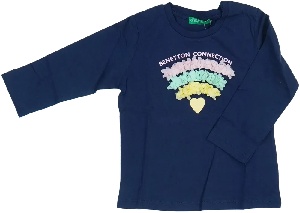 Kék Benetton Hosszú ujjú felső EU 86 / UK 12-18 hónap / US 18 hónap