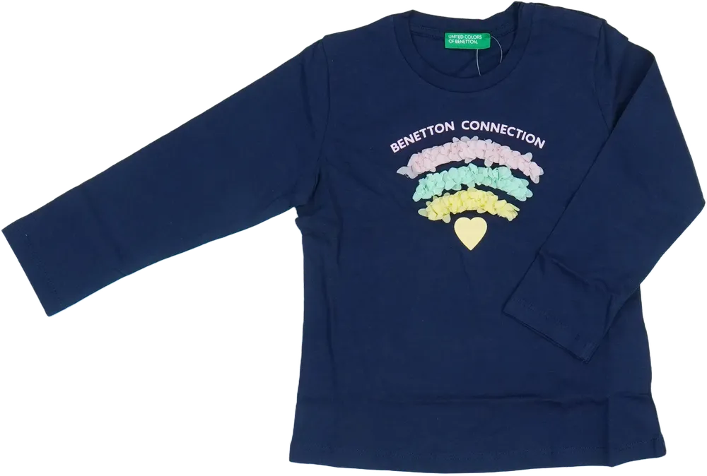 Kék Benetton Hosszú ujjú felső EU 92 / UK 2 év / US 2T