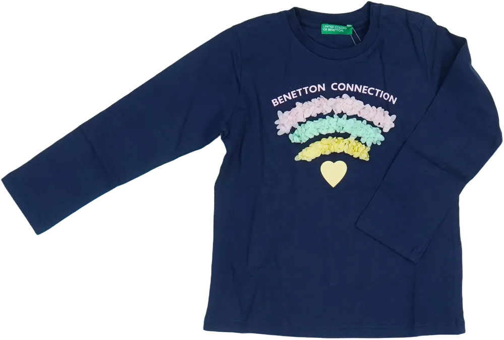 Kék Benetton Hosszú ujjú felső EU 98 / UK 3 év / US 3T