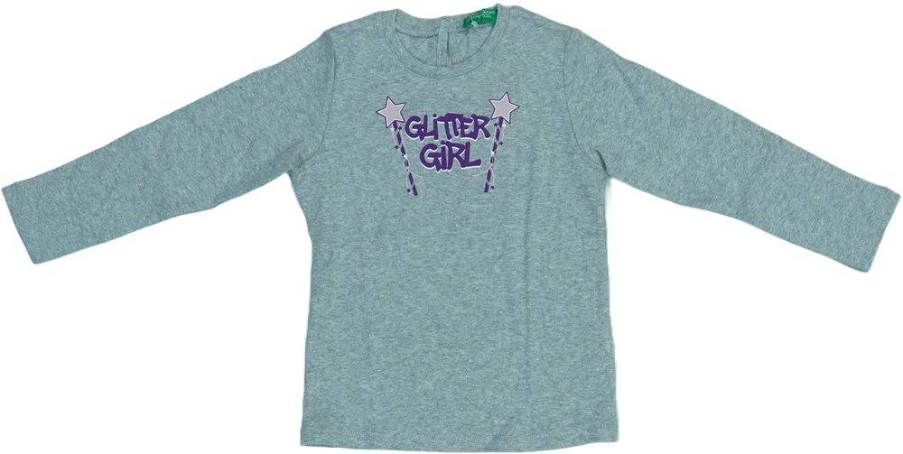 Szürke Benetton Hosszú ujjú felső EU 92 / UK 2 év / US 2T