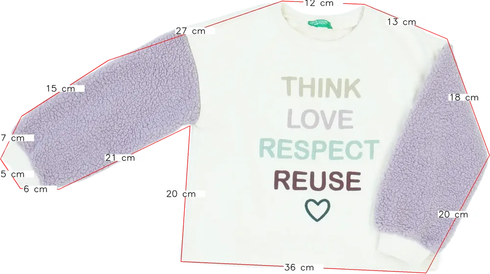 Barna Benetton Pulóver EU 110 / UK 5 év / US 5 év/XS