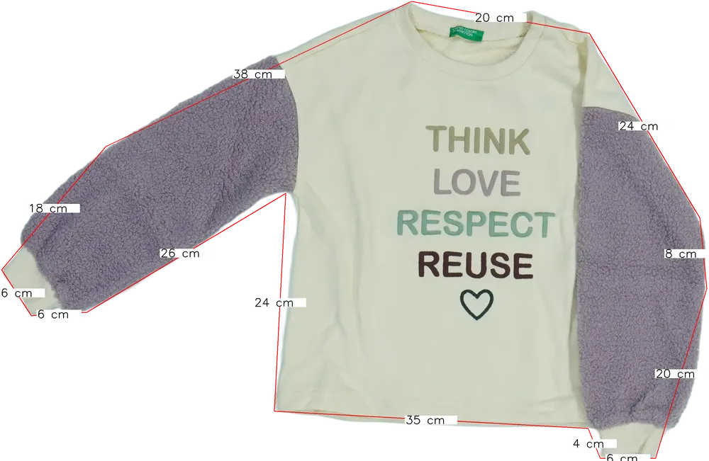 Barna Benetton Pulóver EU 128 / UK 8 év / US 8 év/M